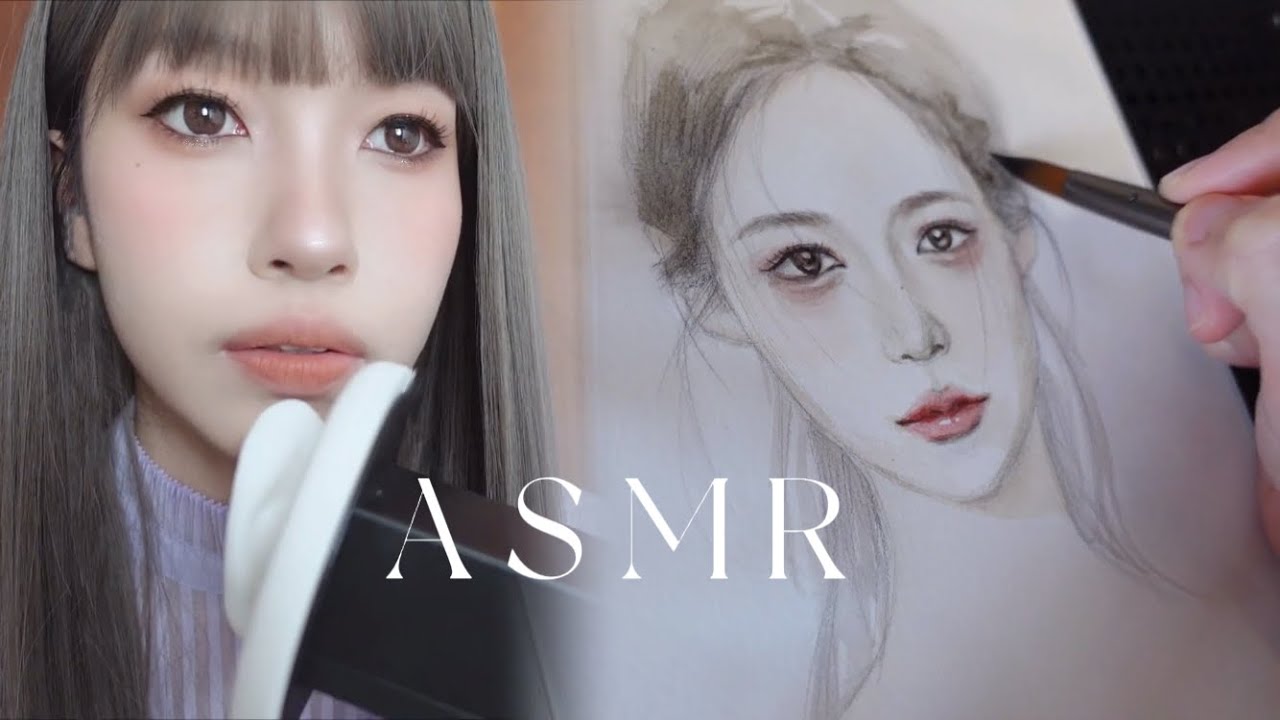 🎧ASMR廣東話 氛圍感水彩人物上色  (Sub字幕✔ )