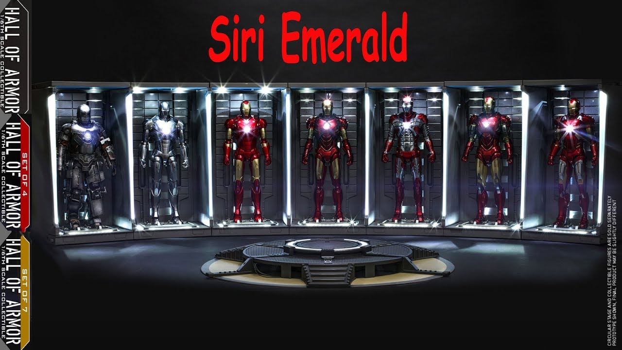 Hot Toys Iron Man Hall Of Armor Reissue 1/6 Scale Sets Single, 4 Pack & 7 Pack DS001 Preview