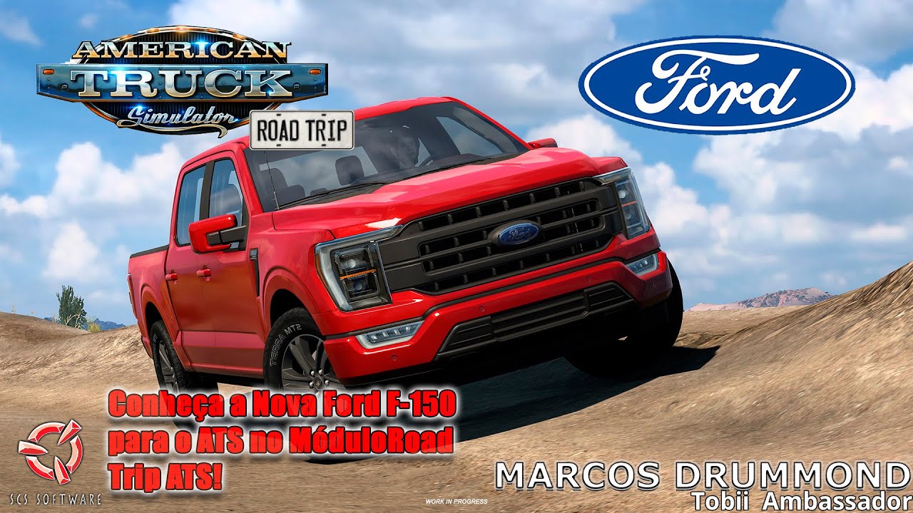 SCS Revela Detalhes da Ford F-150 Lariat 2023 no American Truck Simulator (Road Trip DLC)