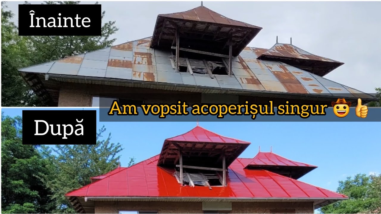 🏡 Cum am vopsit acoperișul singur/ Pas cu Pas/ cât m-a costat 🤠👍