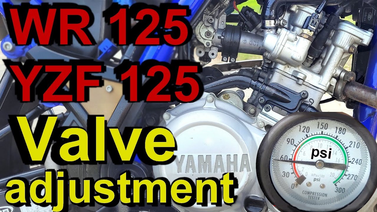 Регулировка клапанов Yamaha WR 125 и YZF 125 R.