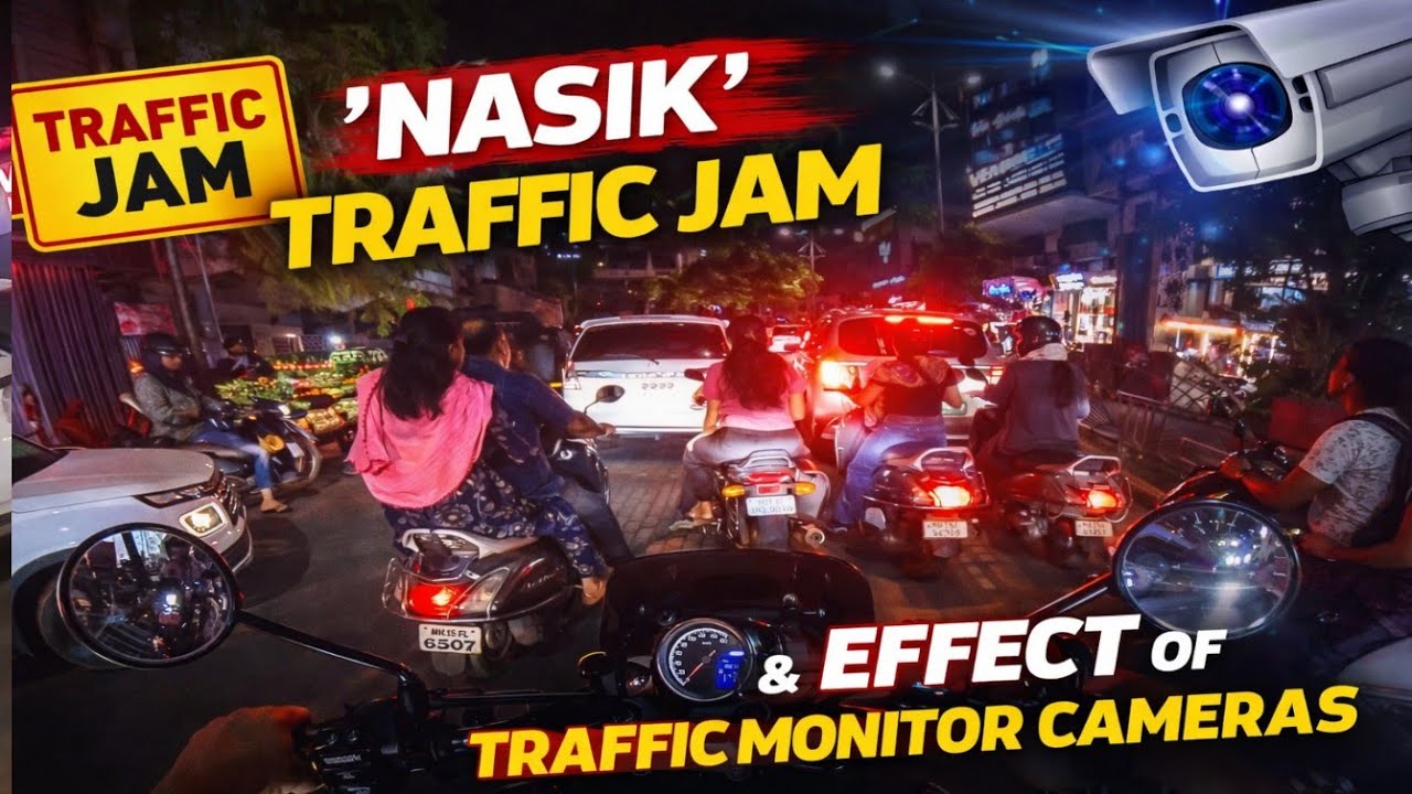 Nashik Traffic Jam 🚦 | Effect of Traffic Monitor Cameras in Nashik