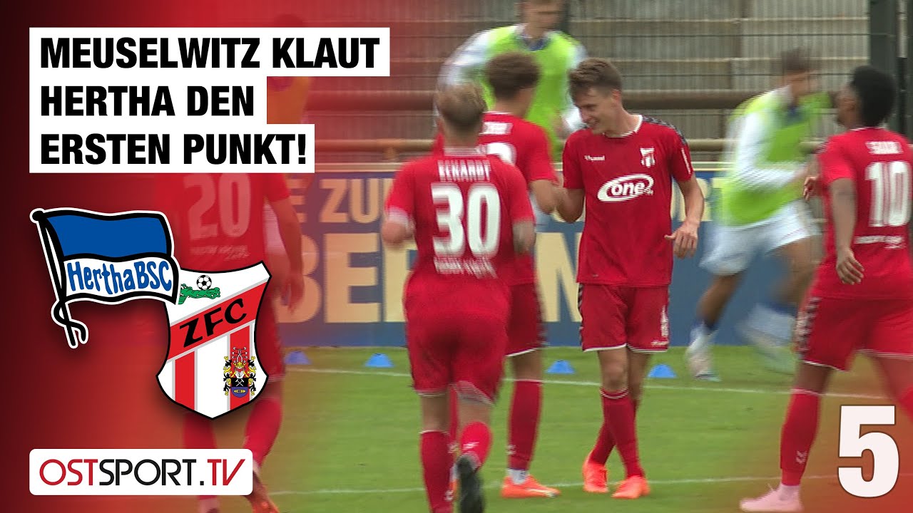 Meuselwitz klaut Hertha den ersten Punkt! Hertha II - Meuselwitz 1:1 | Regionalliga Nordost
