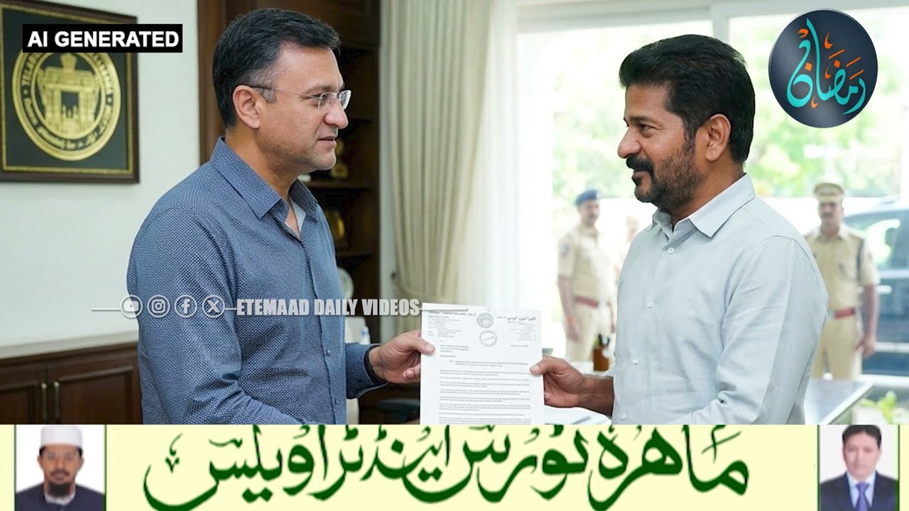 AIMIM Floor Leader Akbaruddin Owaisi Meets CM Revanth Reddy And Deputy CM At Assembly Premises