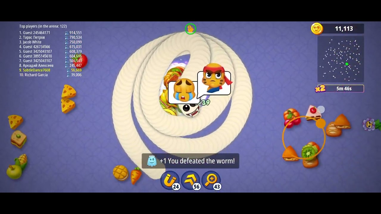 WORMS zone 🐍 dey 89 #snake #shortvideos #wormszone #gaming #gameplay #wormszonegame1 
