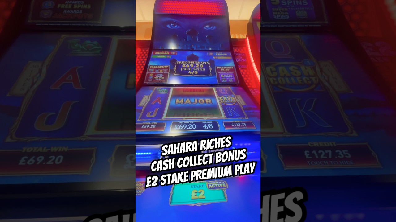Sahara Riches Cash Collect Slot - Premium Play Bonus on &pound;2 #Slots #Arcade #Jackpot #Gambling