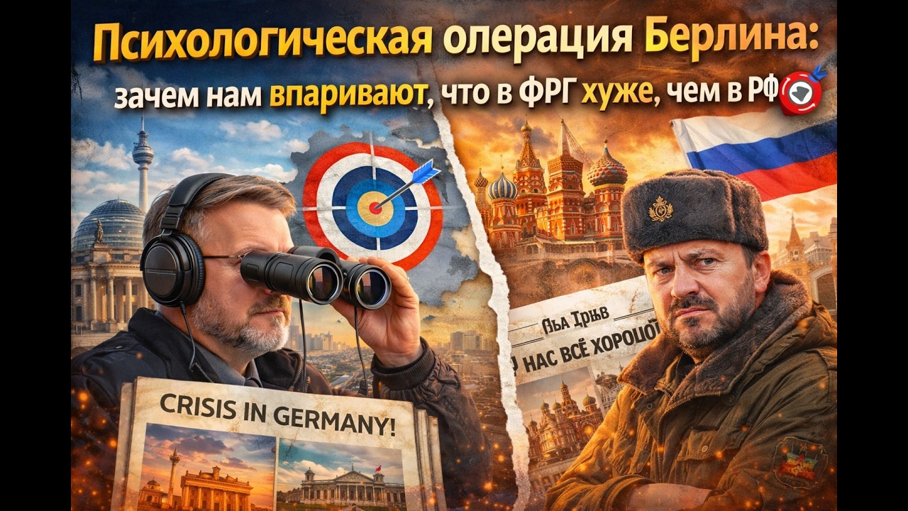 Зачем немцы-фашисты рисуют Германию кровавым адом? Чтобы мы не приезжали... 🩸