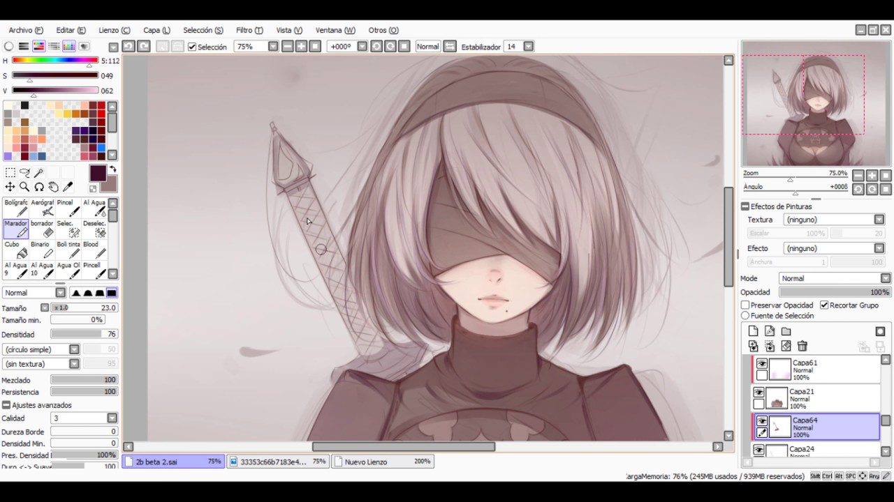 Nier Automata -2b- SpeedPaint
