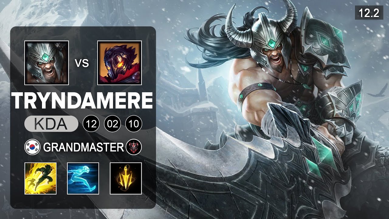 T1 Faker Tryndamere Mid vs Viktor - KR Grandmaster - Season 12 Patch 12.2