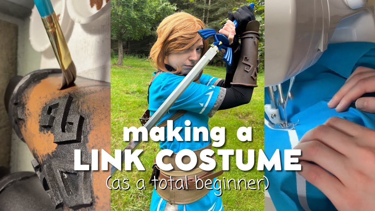 How I made my TOTK Link cosplay as a total beginner | VLOG