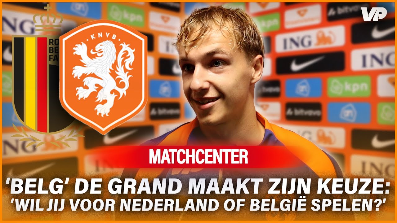 DE GRAND (Belgisch inwoner) moest NEDERLANDS VOLKSLIED OPFRISSEN voor DEBUUT JONG ORANJE! 🇳🇱🤣