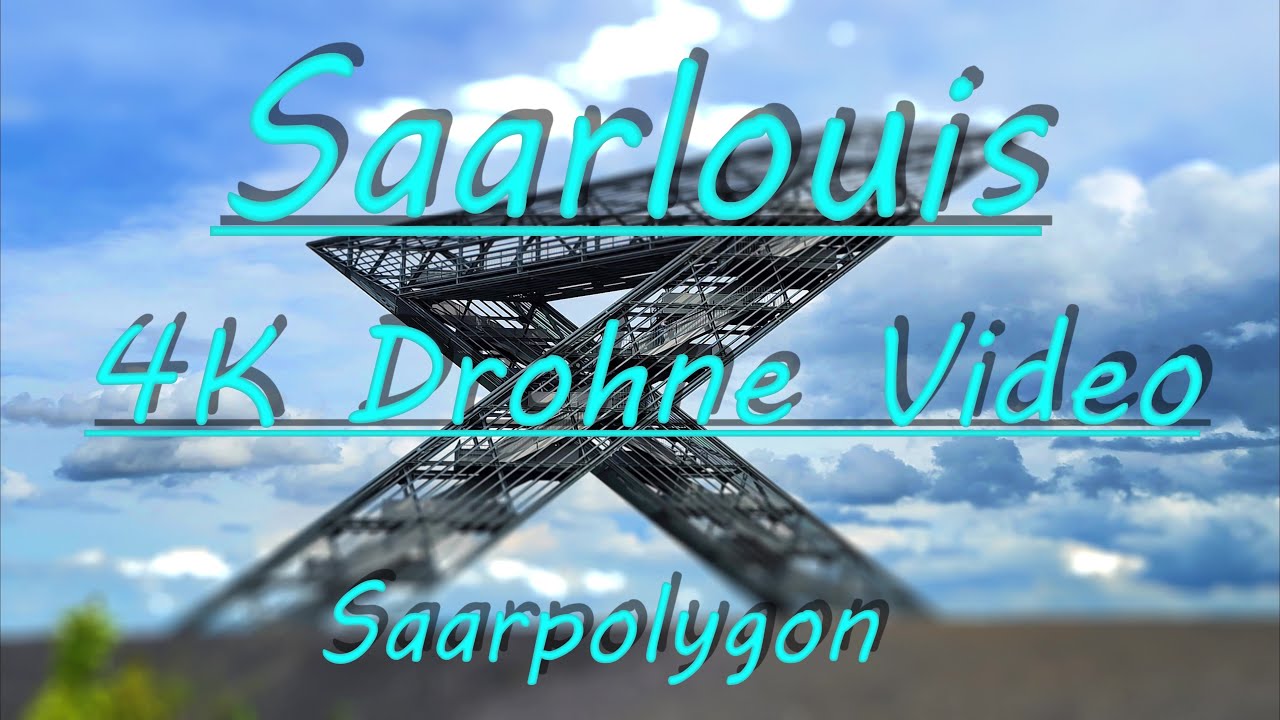 Luftbild, Drohnenvideo, Umrundung des Saarpolygon . 4K Drohne Video