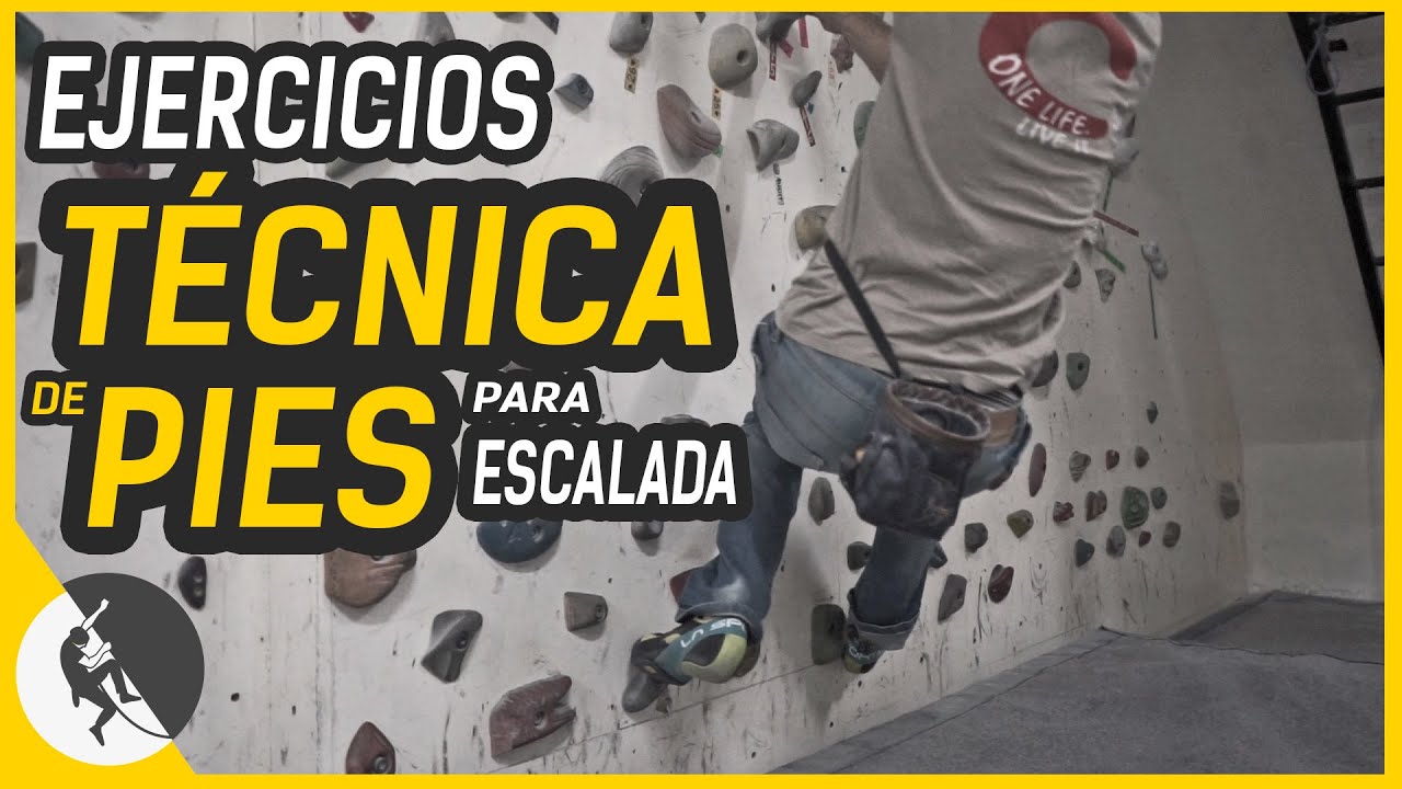 Ejercicios de TÉCNICA DE PIES para escalada. Mejorar entrenando en rocódromopara escalada en roca