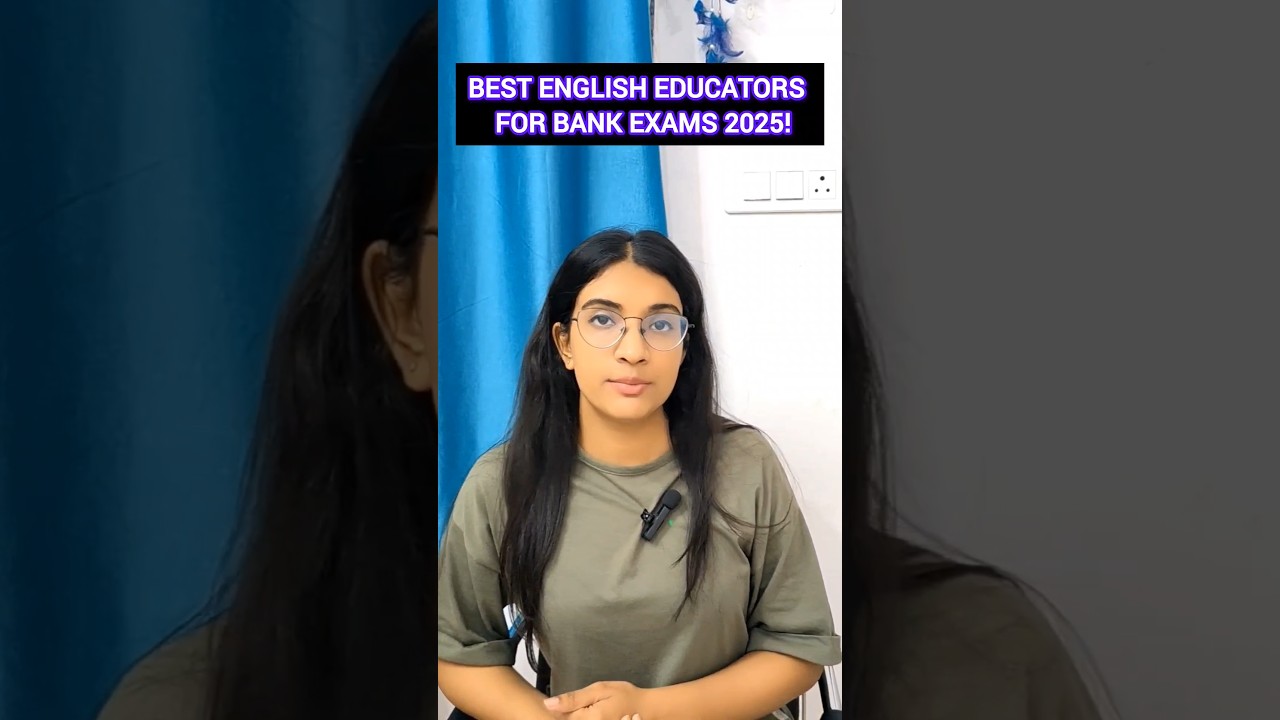 Best English Educators for Bank Exams 2025✅ #bankexams #sbi #ibps