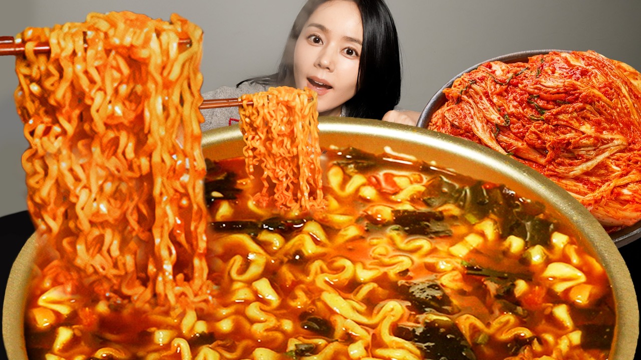 요즘 핫한 라면 레시피 9봉지 먹방 ! 🔥 불닭미역탕면, 불닭토마토탕면, 윤남노라면, 순두부열라면, 왕뚜껑국물라볶이, 들기름오이라면, 멸치칼국수 Ramyeon Mukbang