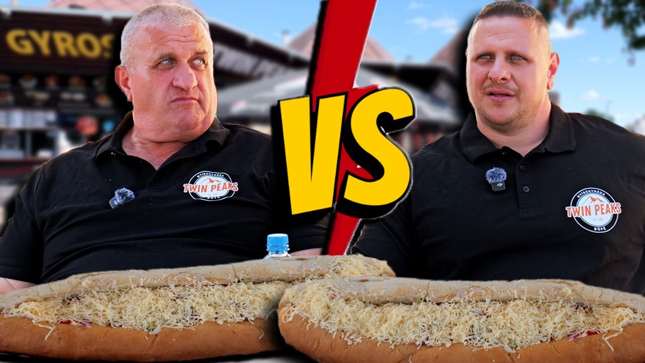 Óriási kiflis gyros (3.2 kg) kihívás a Twin Peaks-ben🤯💪🥙A NAGY párbaj ❗#reklám
