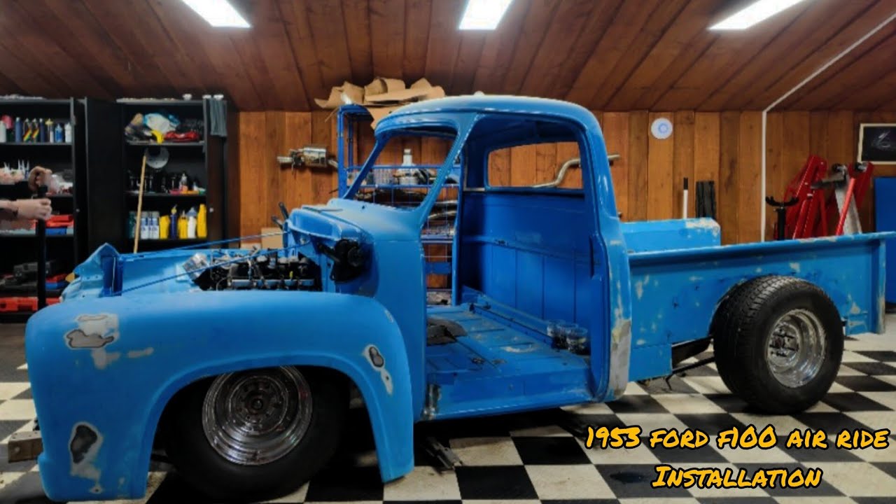 Установка пневмоподвески на Ford F100