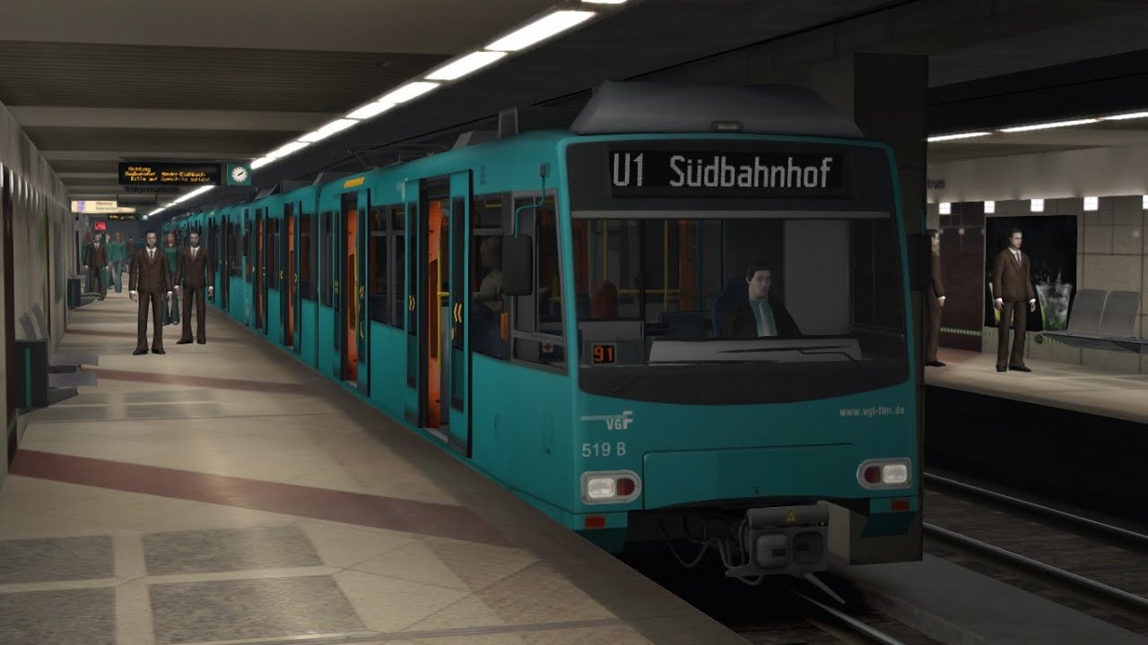 Train Simulator 2021 | U-Bahn Frankfurt 2 | Line U1 - Ginnheim to Südbahnhof