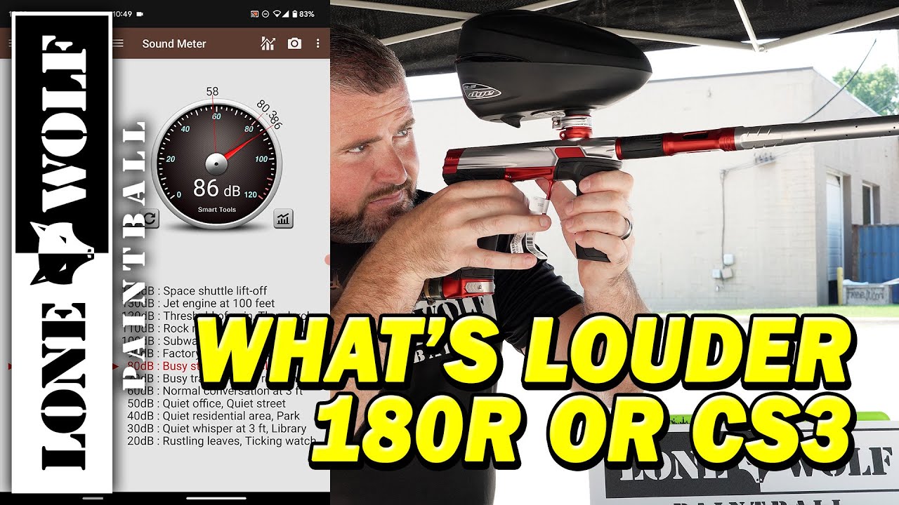 Какой пистолет громче? Planet Eclipse 180R против CS3 | Lone Wolf Paintball