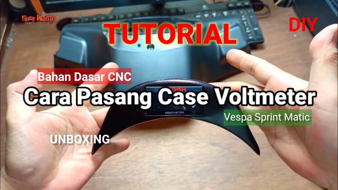 Unboxing Dan Pasang Cover Case Voltmeter||Topi Spidometer Vespa Sprint Matic DIY