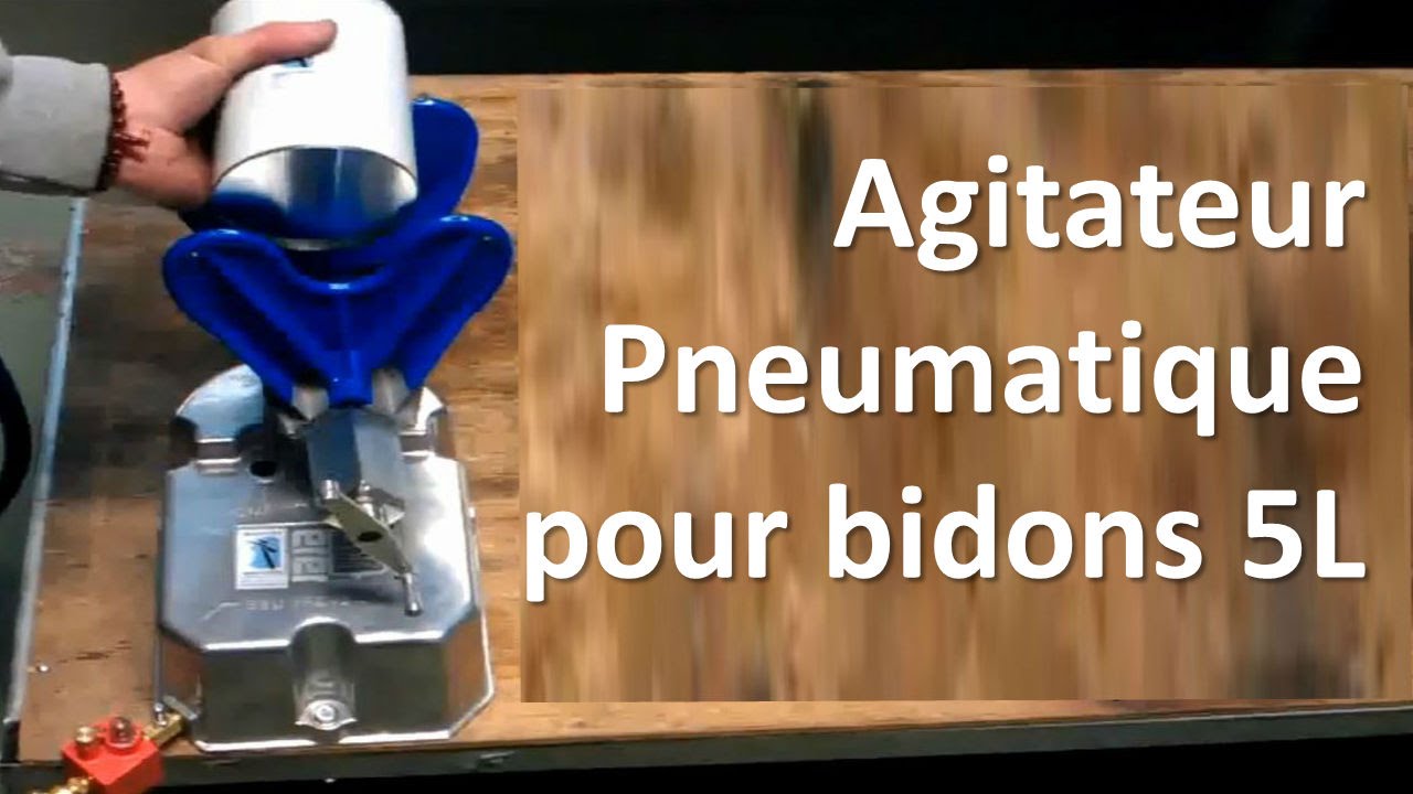 TRICOLOR INDUSTRIES   Agitateur pneumatique pour bidons de 5 litres max