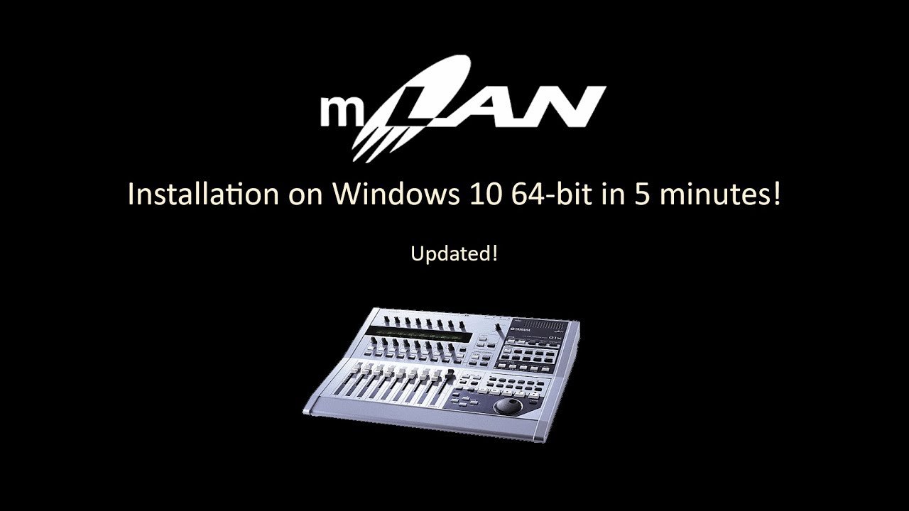 Yamaha 01X, installing of mLAN on Windows 10 64 bit in 5 minutes - Updated!