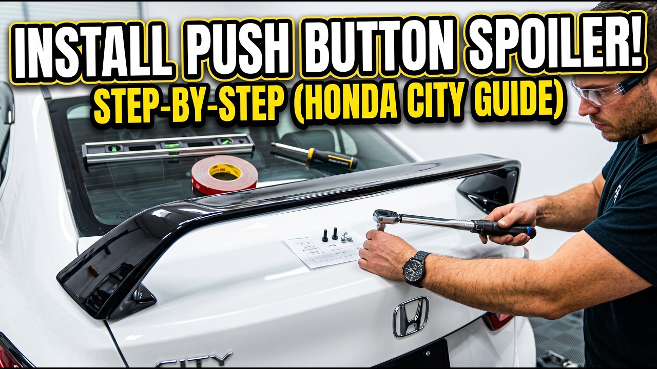 HOW TO INSTALL HONDA CITY SPOILER
