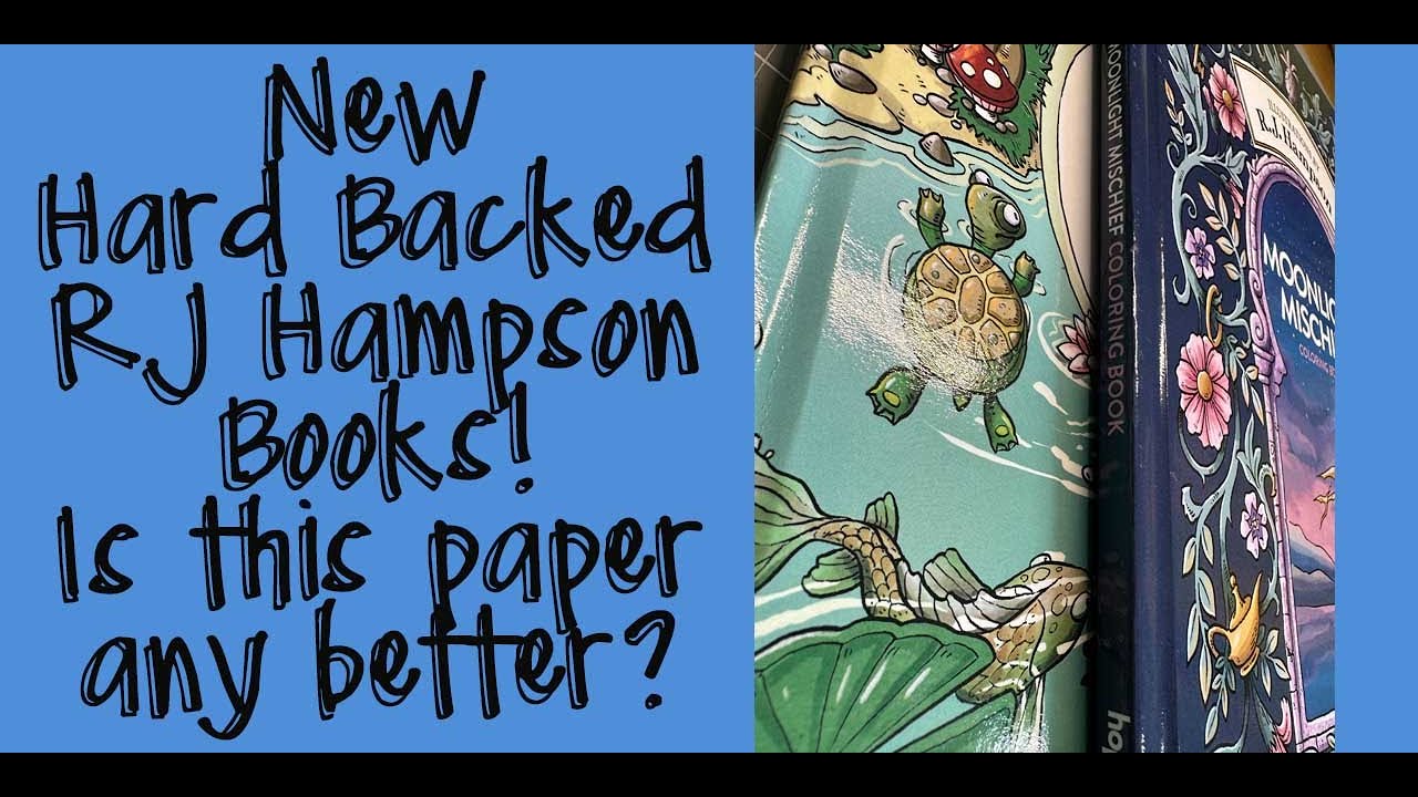My first look at the hard backed RJ Hampson Books  / Adult Colouring  /  Adult Coloring