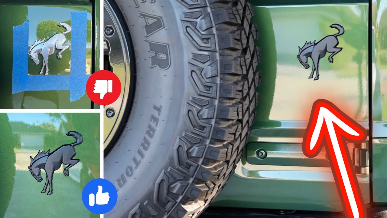Black Tailgate Emblem Installation/Replacement - Ford Bronco Accessories