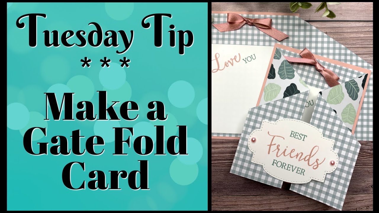 Don't Know How To Make A Gate Fold Card? Let Me Show You!