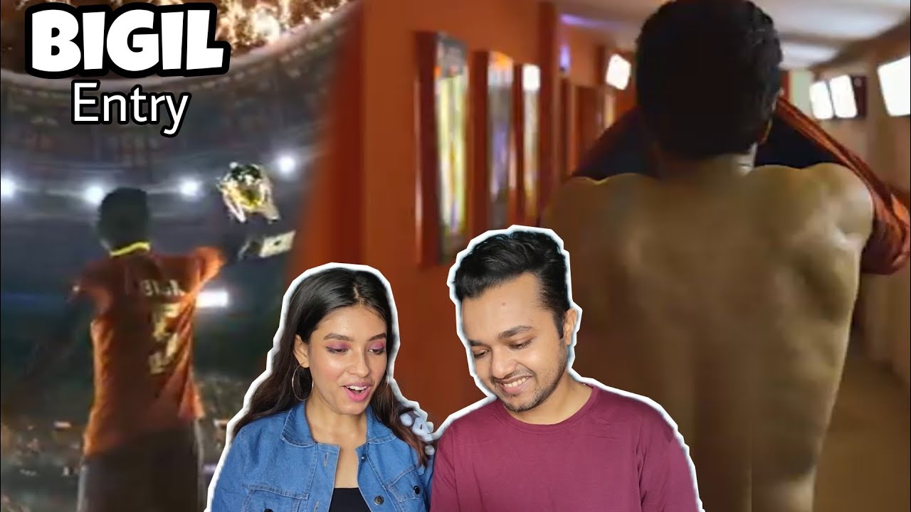 BIGIL ENTRY FOOTBALL MATCH | THALAPATHY VIJAY | COUPLE REACTION | BOYFRIEND GIRLFRIEND REACTION