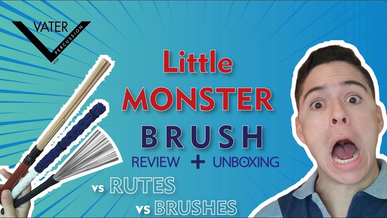 Little Monster Brush Unboxing+Review vs Rutes vs Brushes on Cajon Flamenco