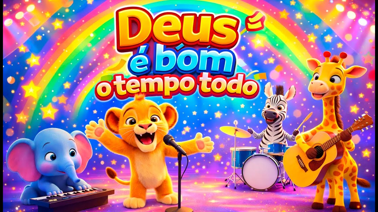 Deus é Bom o tempo todo - Músicas Gospel Infantil {Clubinho dos Anjinhos}