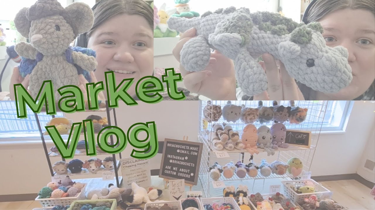 Spring Craft Market and Crochet Vlog | Trying New Patterns | A Week of Market Prep