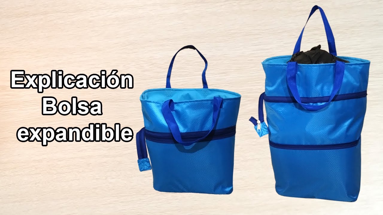 Explicación detallada de como hacer bolsa expandible.