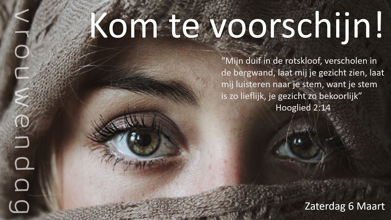 Vrouwendag 'Kom te voorschijn' 6 Maart 2021