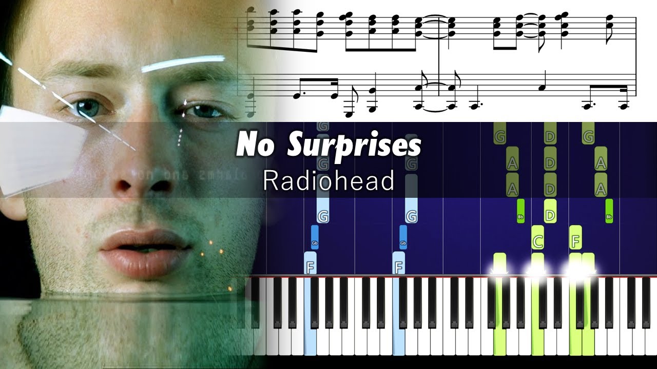Radiohead - No Surprises - Advanced Piano Tutorial with Sheet Music