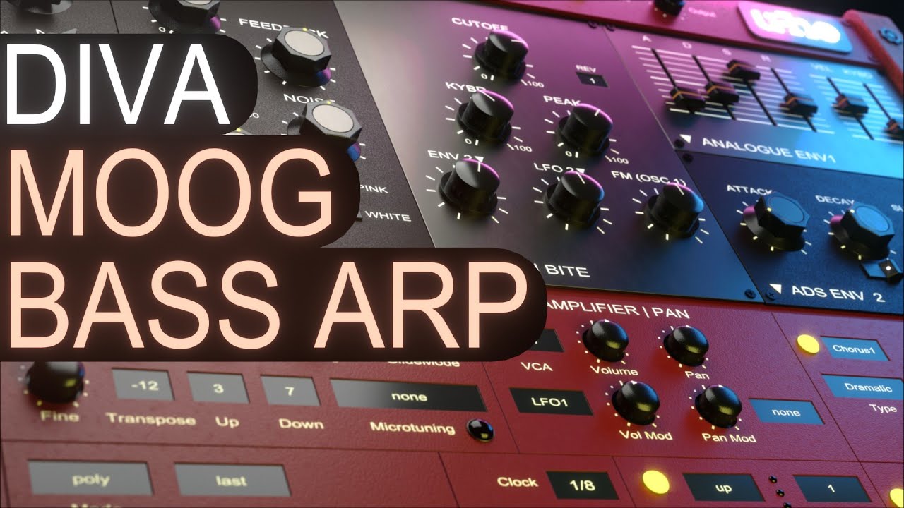 Diva Moog Bass ARP Sound Design Tutorial