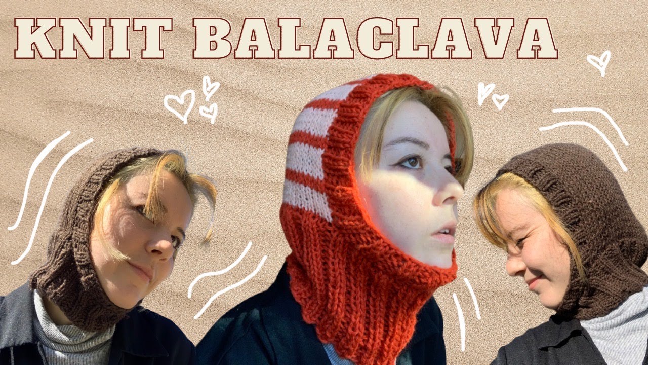 Урок по вязанию балаклавы для начинающих! \\ бесплатная выкройка \\ сделанная в данный момент