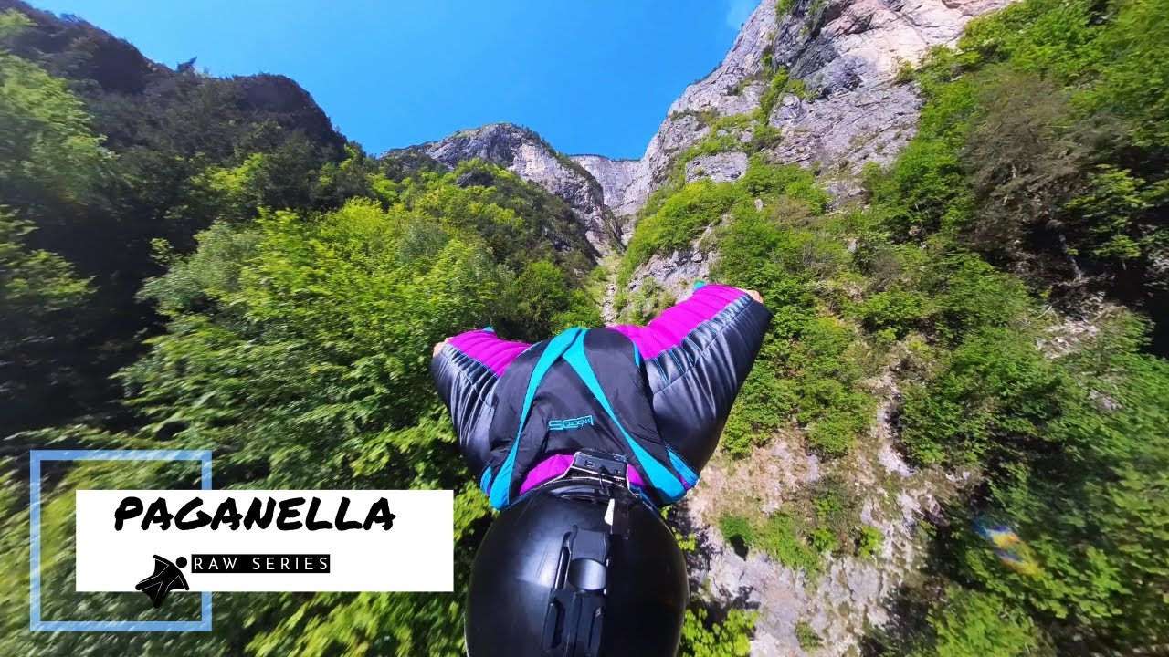 Wingsuit BASE jump - Paganella Cave Italy (4K) | RAW SERIES