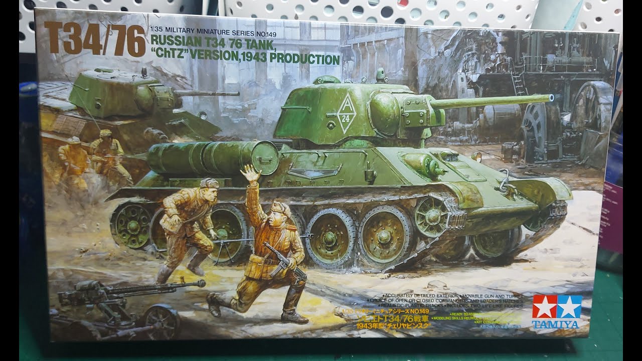 Tamiya 35149 1:35 T34/76 ChTz Ver. Photo build