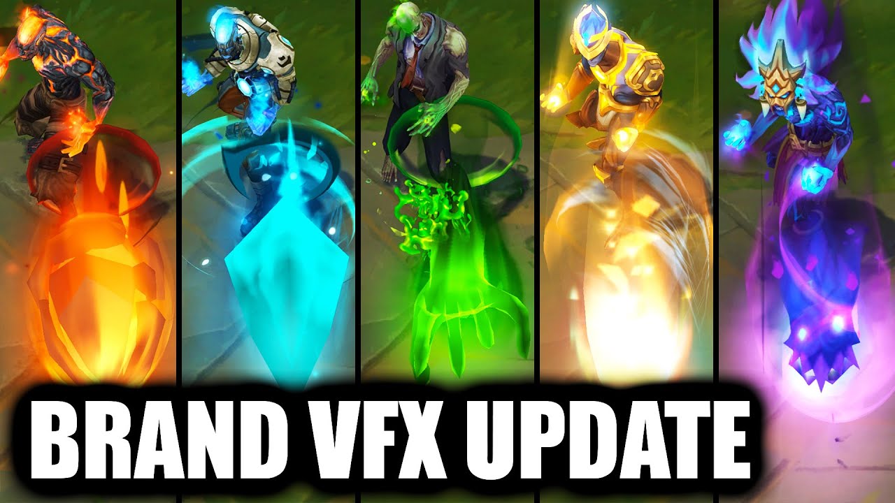 All Brand Skins Visual Effect Update (VFX Update 2024) League of Legends
