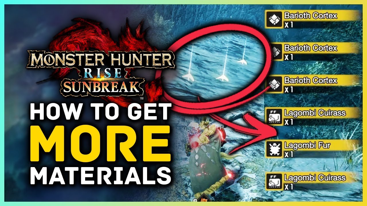 Monster Hunter Rise Sunbreak - How to Get A Lot More Monster Materials Every Hunt!