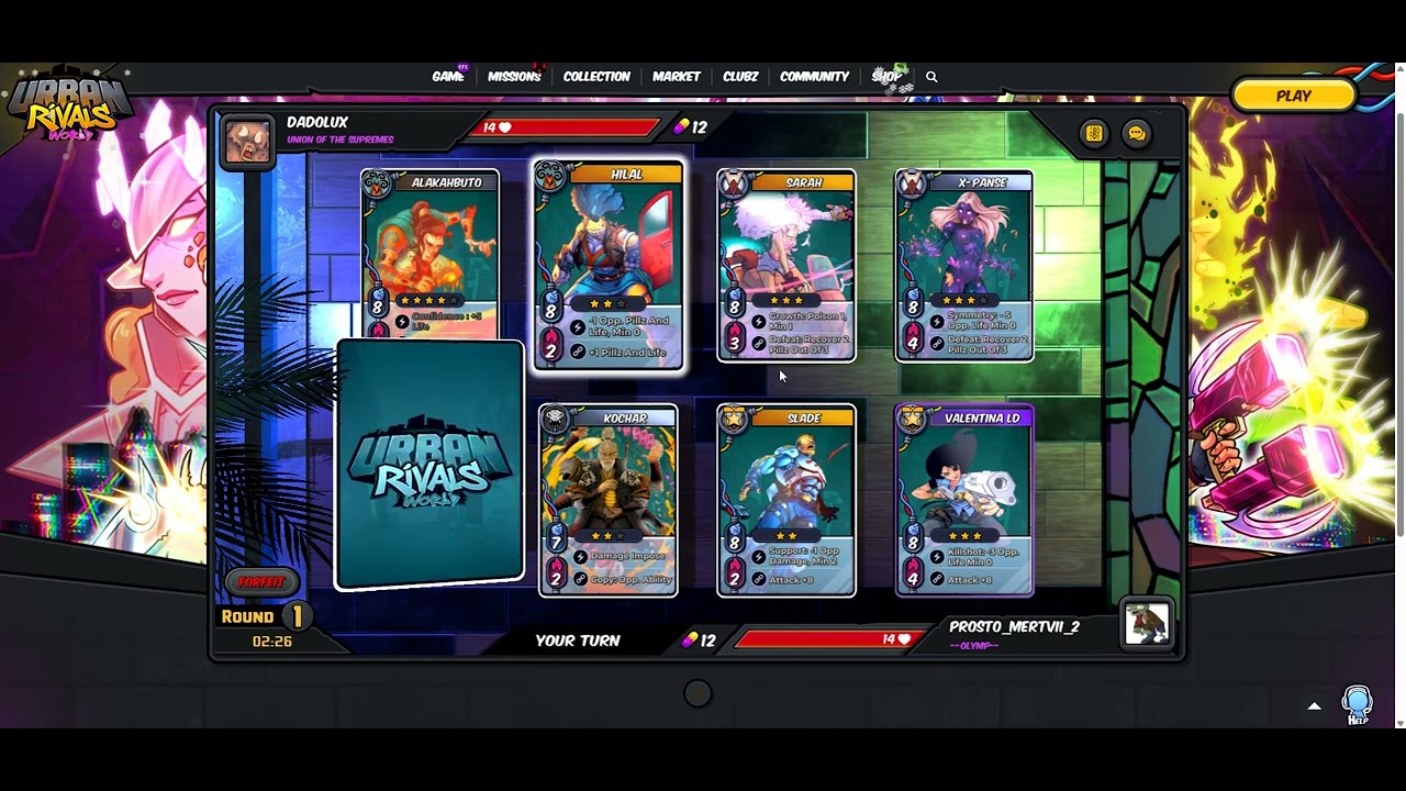 Urban Rivals Play EFC 12/25 part 51 (Oblivion+ Sentinel)