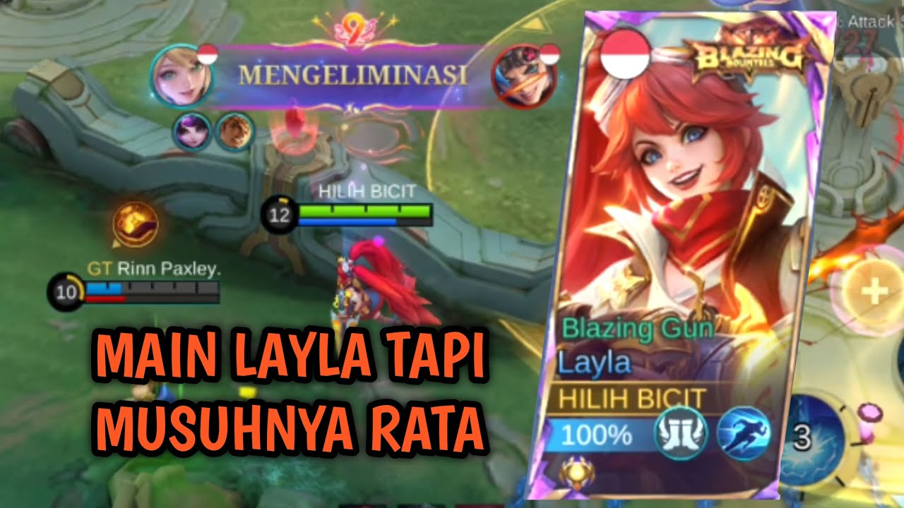 CARA MAIN LAYLA TAPI MUSUHNYA RATA | PATCH TERBARU | BUILD DAN EMBLEM LAYLA TERBAIK