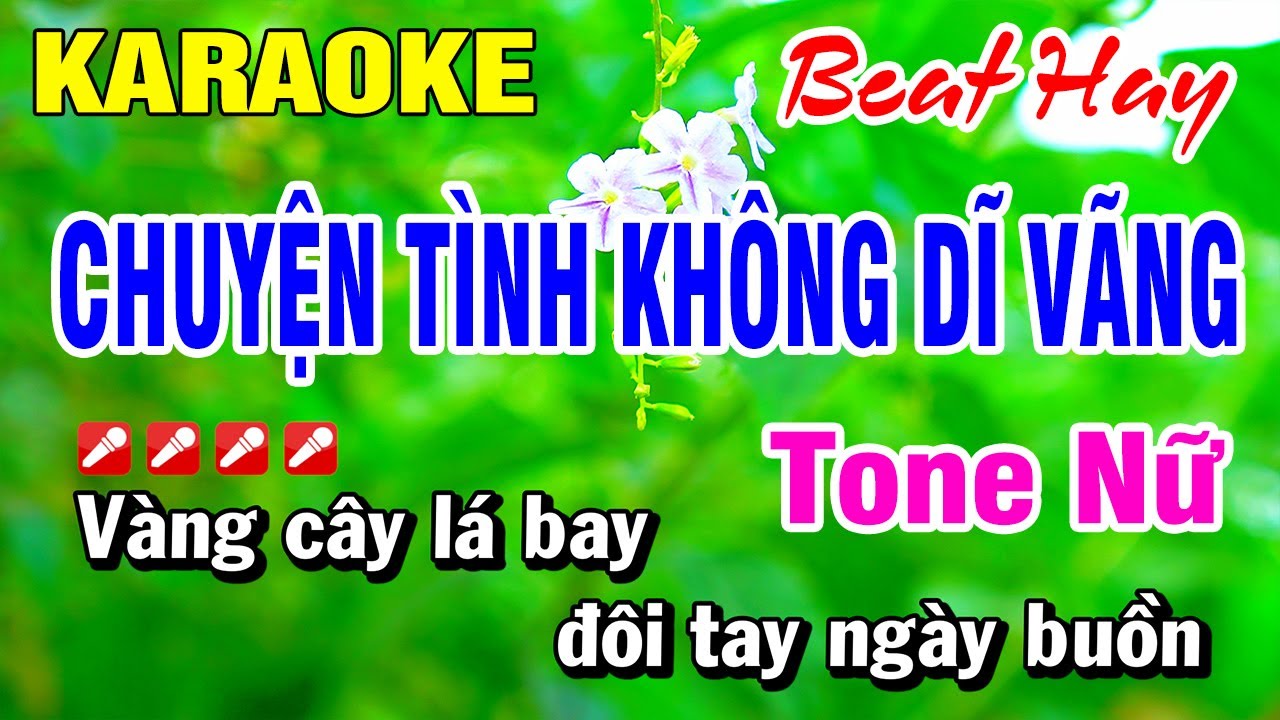 Karaoke Chuyện Tình Không Dĩ Vãng Tone Nữ Nhạc Sống 2025 | Hoài Phong Organ