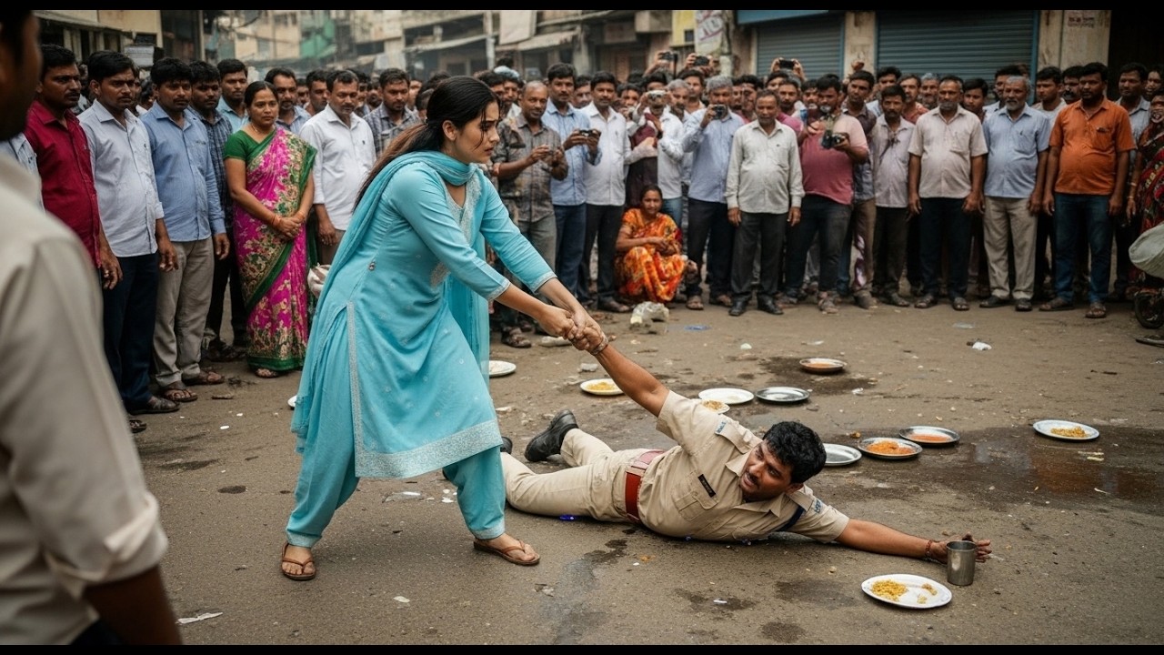 “दरोगा ने सोचा लड़की अकेली है… लेकिन पीछे खड़ा था फौजी!”