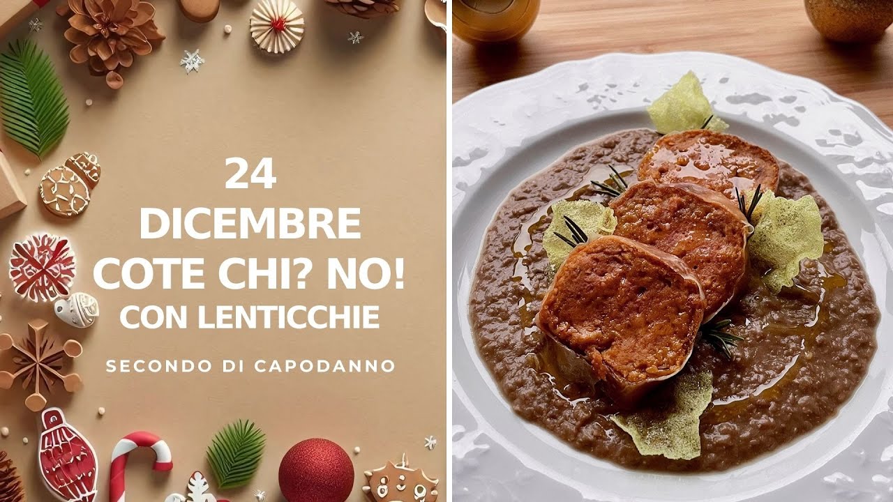 COTE CHI? NO! VEGANO SU CREMA DI LENTICCHIE | CALENDARIO DELL' AVVENTO DAY 24