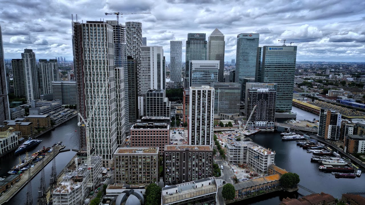 Canary Wharf & The O2 Arena - DJIMini 3 Pro - 4K