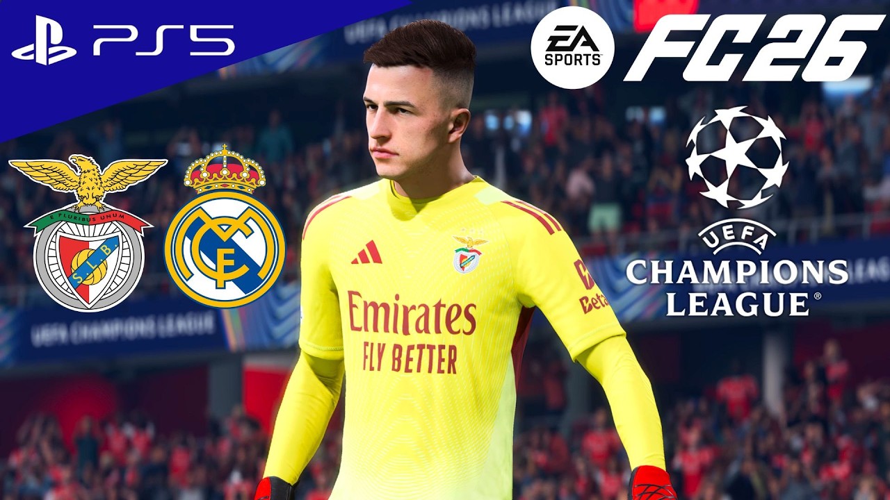 FC 26 - Benfica vs. Real Madrid - UEFA Champions League 25/26 PlayOff Full Match | PS5 [4K60 FPS]